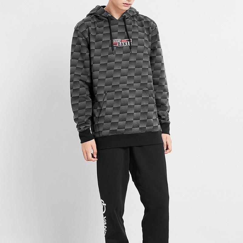 Vans Hanocă cu glugă cu logo-ul cobrand X Baker pentru bărbați, negru VN0A49JVZSK