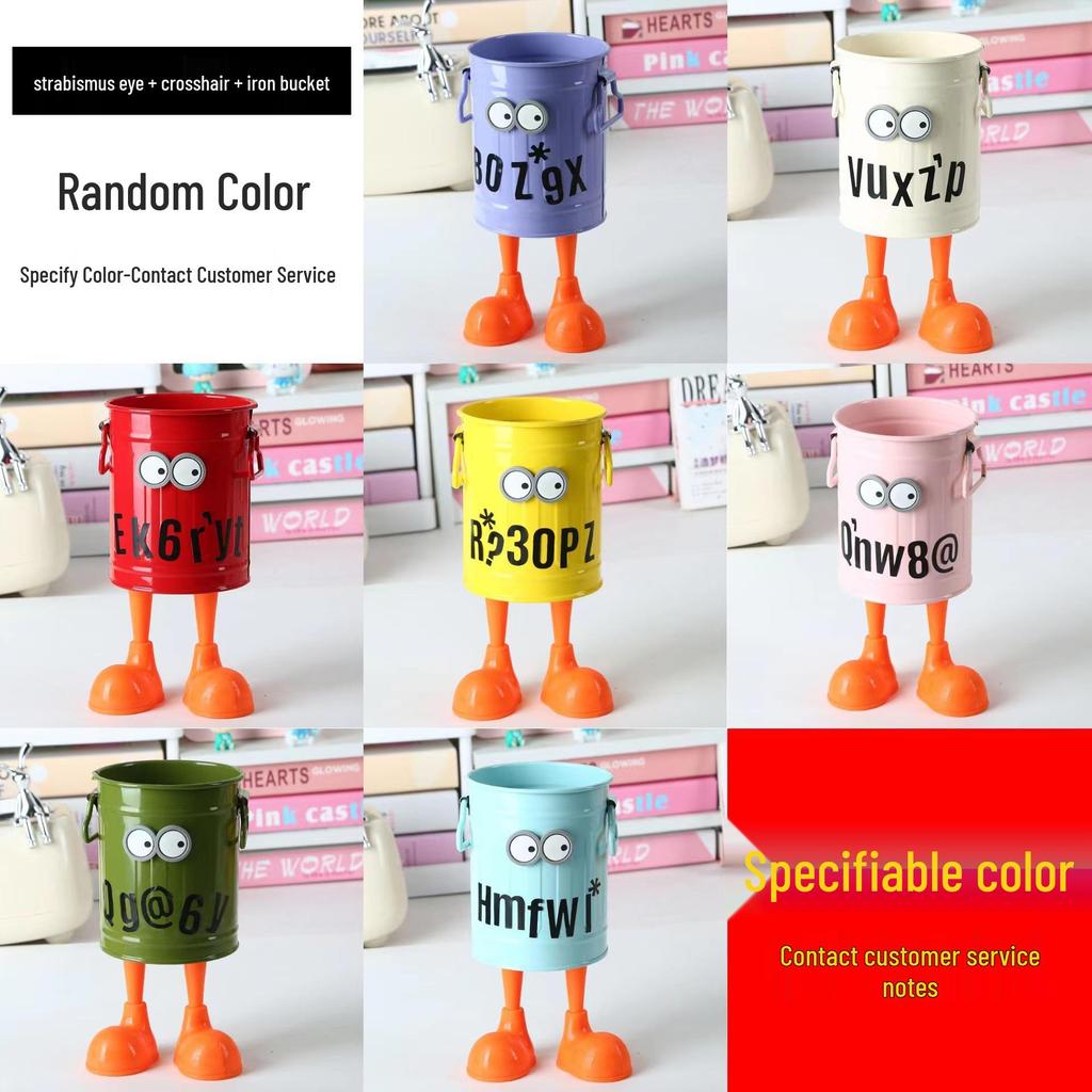 Kreativer Stifthalter aus Eisen mit großer Kapazität für Schülerschreibtische