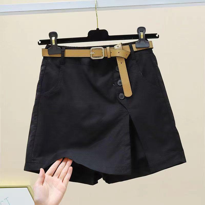 Women's Casual Skort: 2025 Korean-Style Slimming A-Line with Elastic Waist