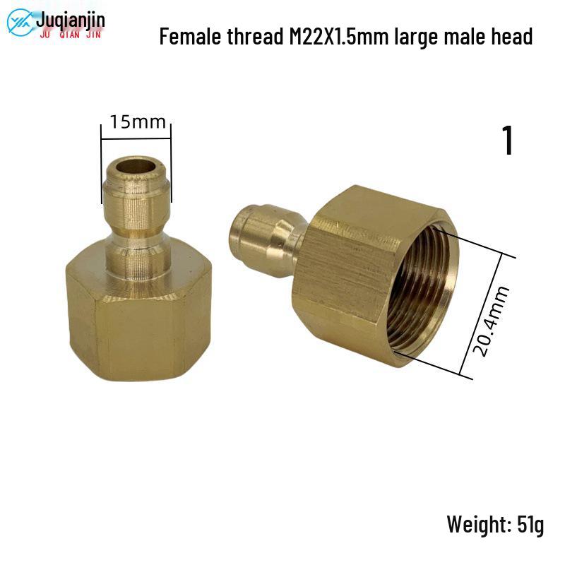 3/8" M22 Pressure Washer Quick Connect Joint for Commercial & Household Use