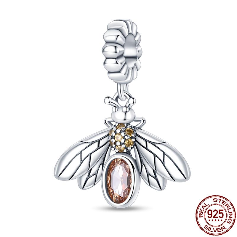 Genuine Copper Butterfly Zircon Series Pendant Jewelry Piece Fit 3Mm Pan Bracelet DIY Style Charm For Women Jewelry Stylish Gift
