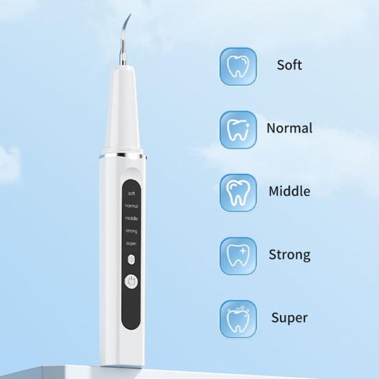 מסיר אבנית שיניים עם 1-4 ראשים להחלפה הסרת אבנית ופלאק כלי דנטלי לבית ולנסיעות נטען אולטרסוני חשמלי לניקוי שיניים