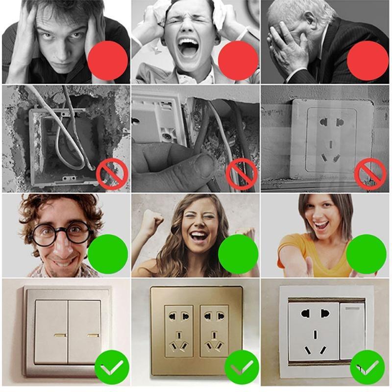 10pcs Wall Switch Socket Cassette Repairer Adjustable Cassette Screws Support Rod with Wrench 86/118 Type Electrical Accessories