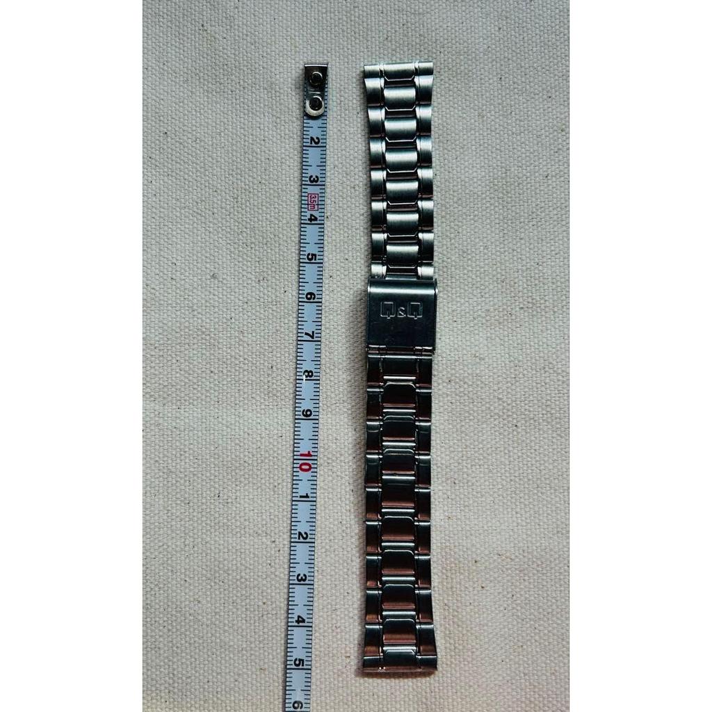 Used Citizen Q&Q watch strap mounting width 18mm Made of stainless steel