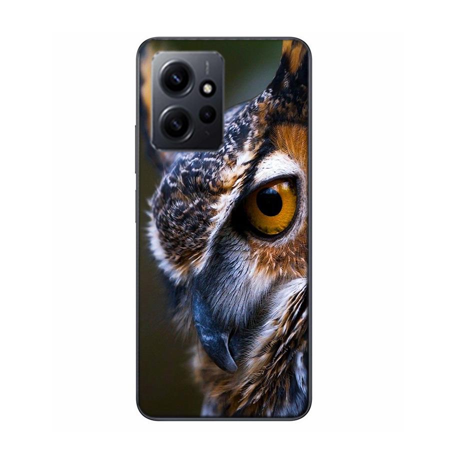 Snow Cute Owl Animal Cover Case For Xiaomi Redmi Note 12S 12 11 Pro Plus 11T 11S 10 5G 10S 9 9T 9S 8 8T 7 5 Pro TPU Phone Clear