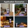 Solar Portable USB Mosquito Killer,Rechargeable Bug Zapper Lamp for Camping,Hiking,Travel,Indoor/Outdoor Use,Silent, Mosquito Repellent Alternative