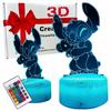 Lilo en Stitch Stitch 16 LED 3D Nachtlampje Voor Kinderen + Afstandsbediening