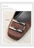 2026 Spring/Summer Suede Chunky Heel Pumps with Square Toe & Rhinestone Buckle