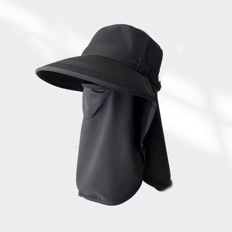 Breathable Uv Protection Sun Hat With Face Cover And Neck Flap For Women Summer Outdoor Fishing Hiking Gardening Wide Brim Cap