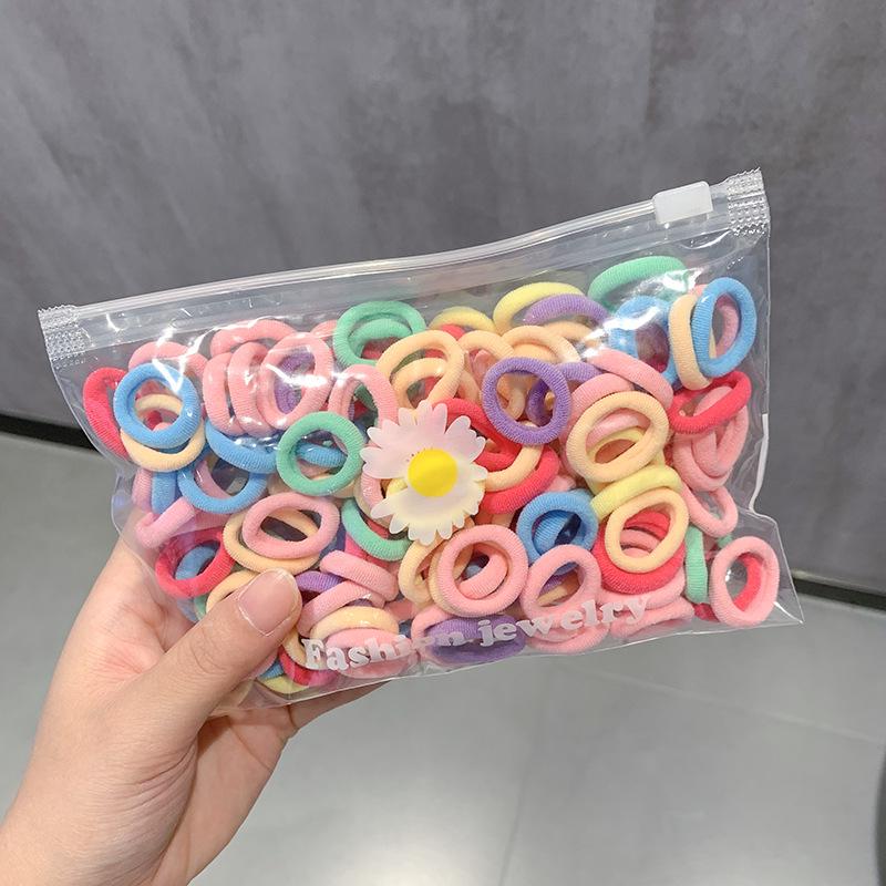 Elastic Hair Tie for Children and Women - Soft, Hair-Friendly Rubber Bands for Little Girls and Babies