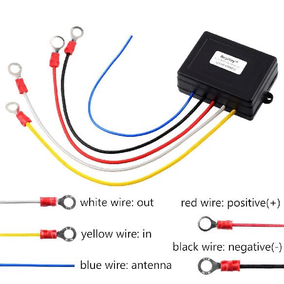 Wireless Winch Remote Control Kit For Car Truck Jeep ATV SUV 12V 24V Handset Recovery Winch Control Remote Electric Remote Control Waterproof Winches