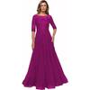 Abendkleid Elegantes Spitzen Brautkleid Damen Formell Ärmel Tante Kleid Kleid