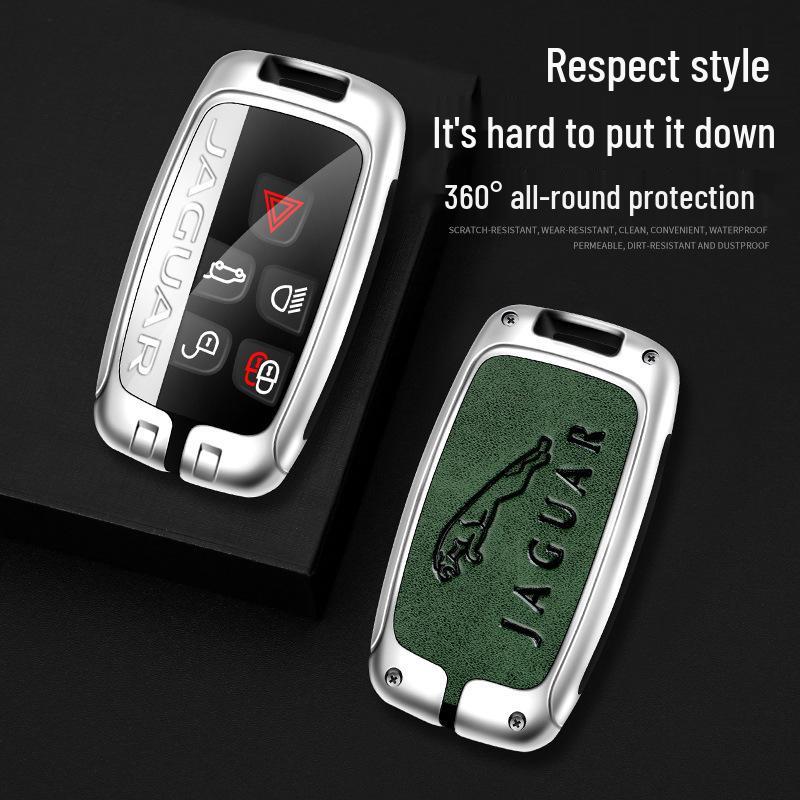 Metal Key Cover for 2024 Jaguar F-PACE, XFL, XEL, XJ/XE Remote