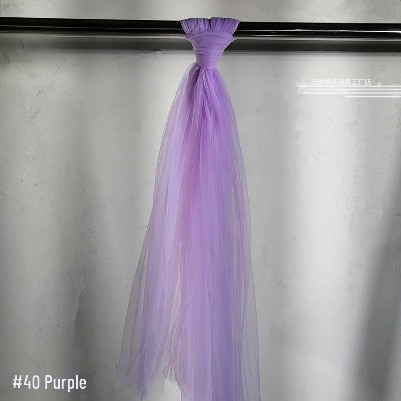 High-Density Swiss Organza Yarn Wedding Decor Fabric: Table Runner, Ceiling Drapes, Chair Sash Props