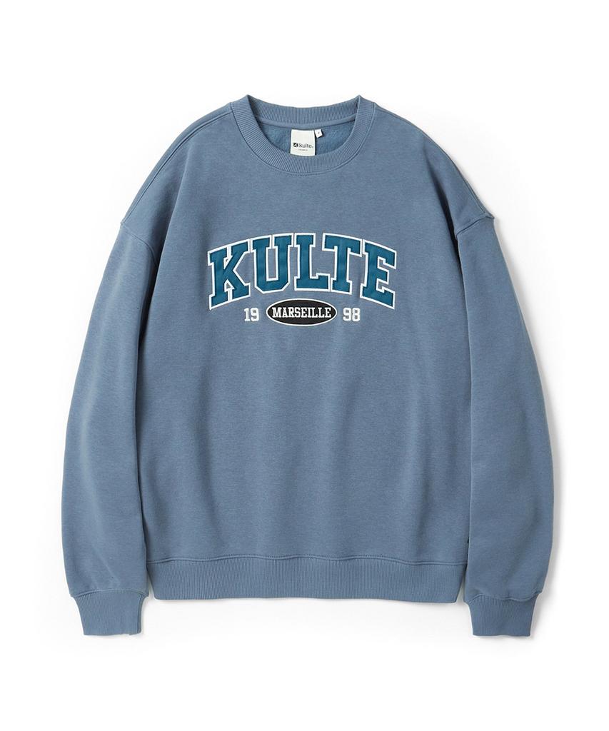 KULTE Twill Arch Logo Crewneck L.Blue