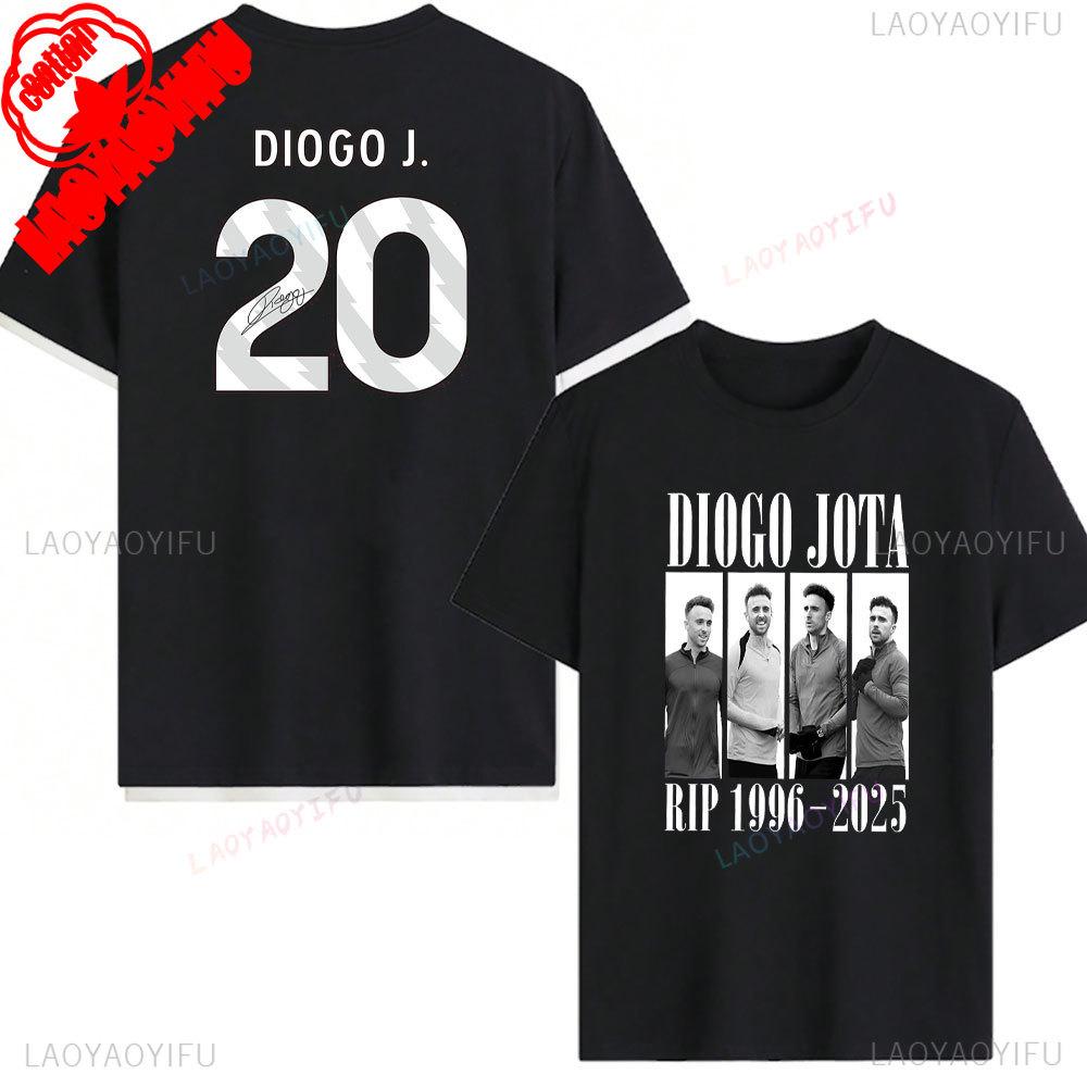 RIP Diogo Jota Tričko Odpočívej v pokoji Diogo Jota Trička Pocta fotbalové legendě Tričko 1996-2025 Pamětní tričko Dárek pro fanouška Bavlněná trička