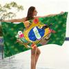 Brasilien Strandtuch Fußball-WM Groß Schnelltrocknendes Handtuch Geeignet für Strand Yoga Pool Fitnessstudio Sporttuch Sommergeschenk für Freund