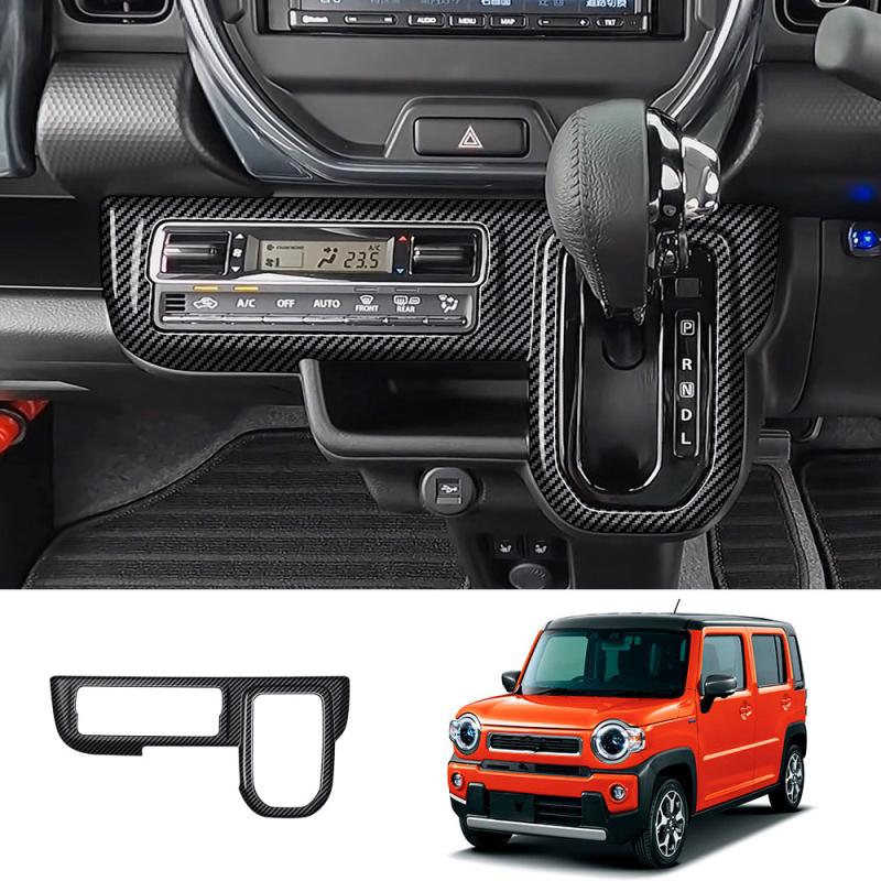 For SUZUKI Hustler -2024 ABS black air conditions outlet switch panle Central control gear shift panle Interior Accessories