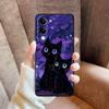 Starry Sky Cat Cartoon Case for Vivo Y75 Y81 Y51S Y78 V29 V21E V23 V25 V30 Y50 Y95 Y52S Y93 Y53S Y71 Y91 V27 Soft Back Phone