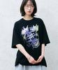 GAKKAI UNIONS Star Scribble Short Sleeve T-Shirt Black