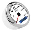 85mm Pointer Tachometer RPM Tacho Gauge IP67 Stainless Steel Universal for Car Boat MarineWhite