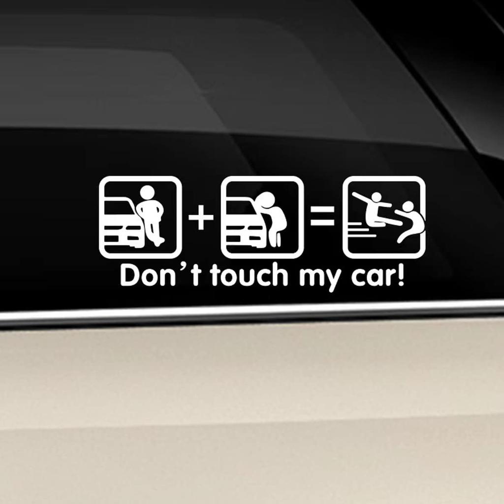 Car Motorcycle Universal Sticker Decal Funny Sticker Dress Up (A-White)