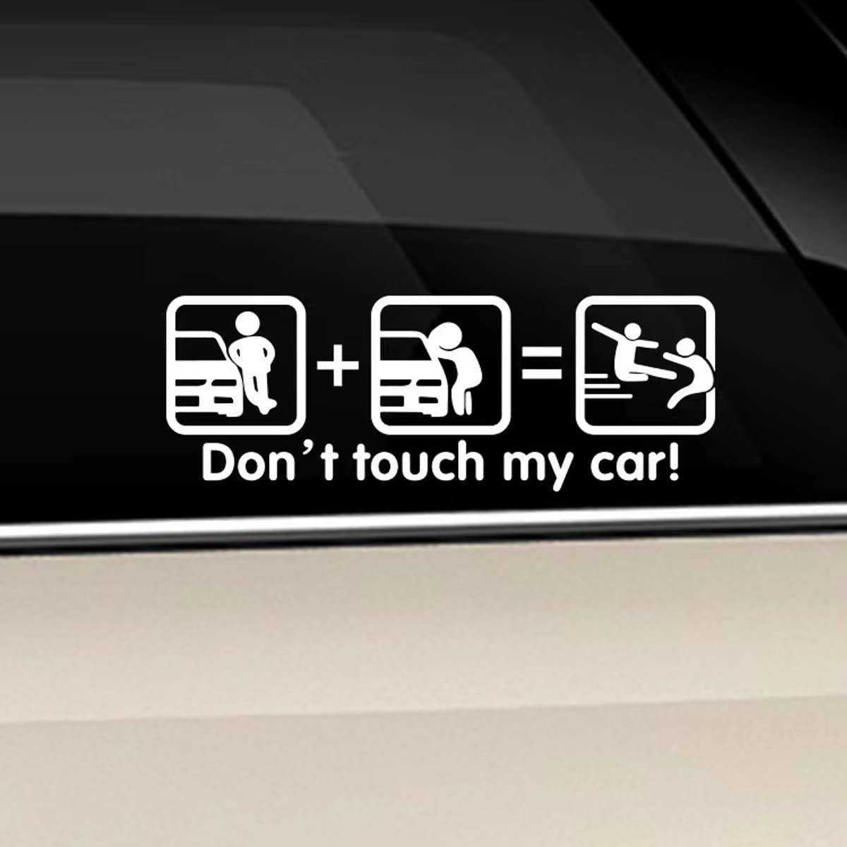 

Car Motorcycle Universal Sticker Decal Funny Sticker Dress Up (A-White) белый