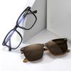 NOUVEAU dans Lunettes Optiques Myopie à Clip Magnétique TR90 Lunettes de Soleil Anti-Reflets pour la Conduite Teintes Noires Prescription Personnalisée