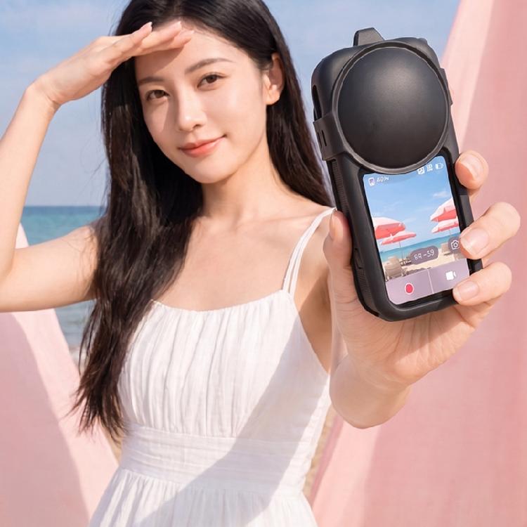 Black Camera Body Sleeve for X6 with Front and Rear Lens Covers, for Independent Removal and Camera Access