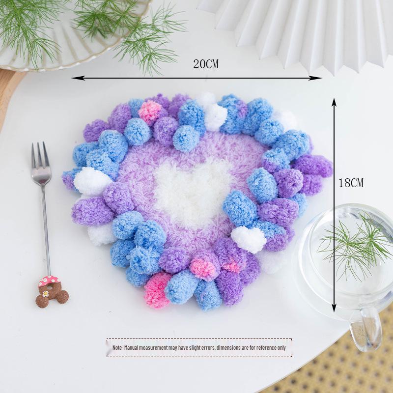 Moss Coaster Rug Kit: Beginner-Friendly Mori Style Doormat Gift Set