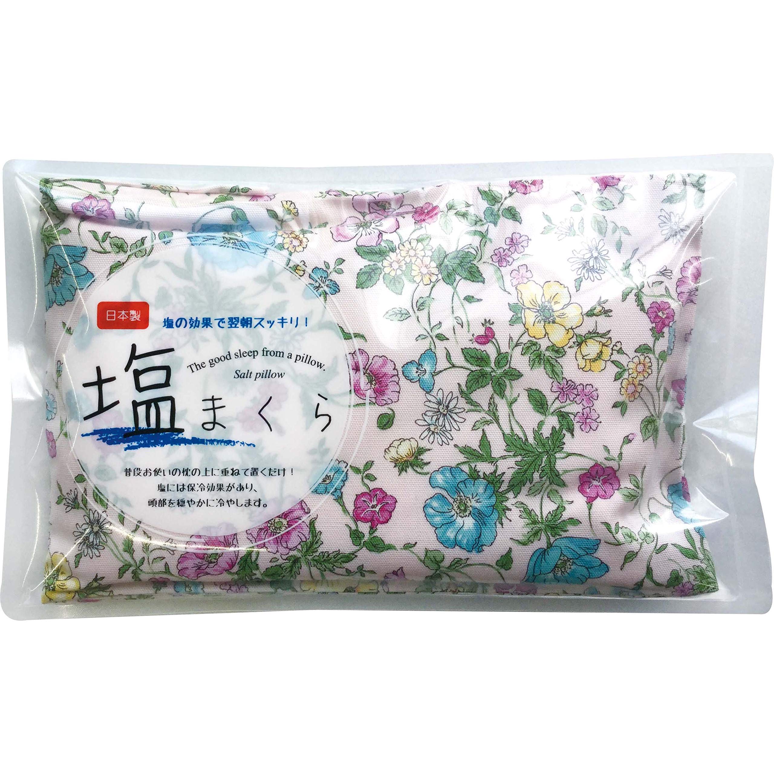 

Koji Company Salt Pillow, Mini Fiolfata, 24cm x 17cm, Made in Japan, Floral Print, Pink, 140145