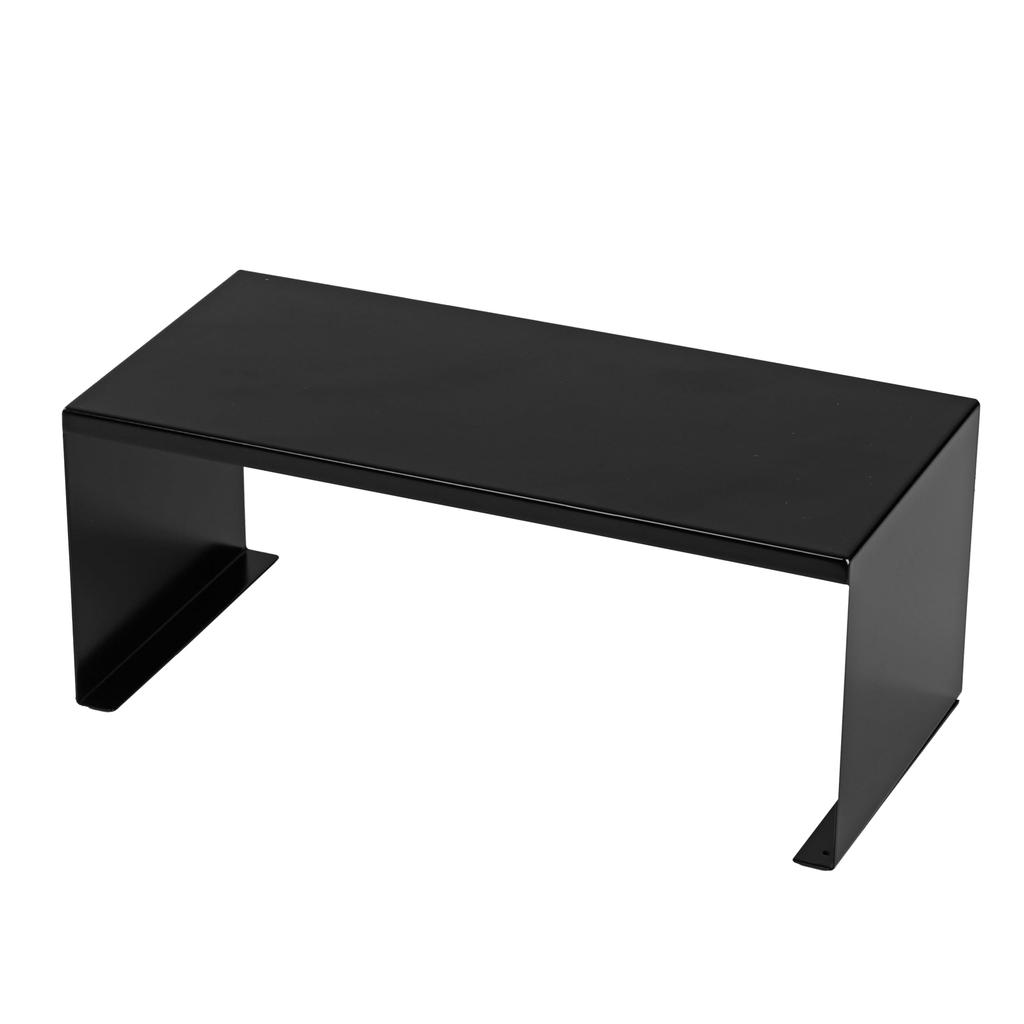 PEARL METAL Kitchen Stacking Product Width 320 X Depth 150 X Height 130 [BLKP] L-shaped Rack, Rack, Shelf, L-shaped Shelf, Black, Size (approx.) Mm,