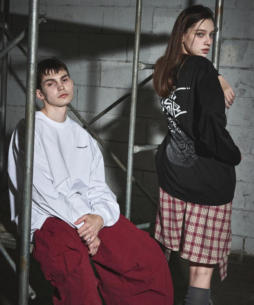Peongkeupeijeu Ascii Ball L/S Tee Off White