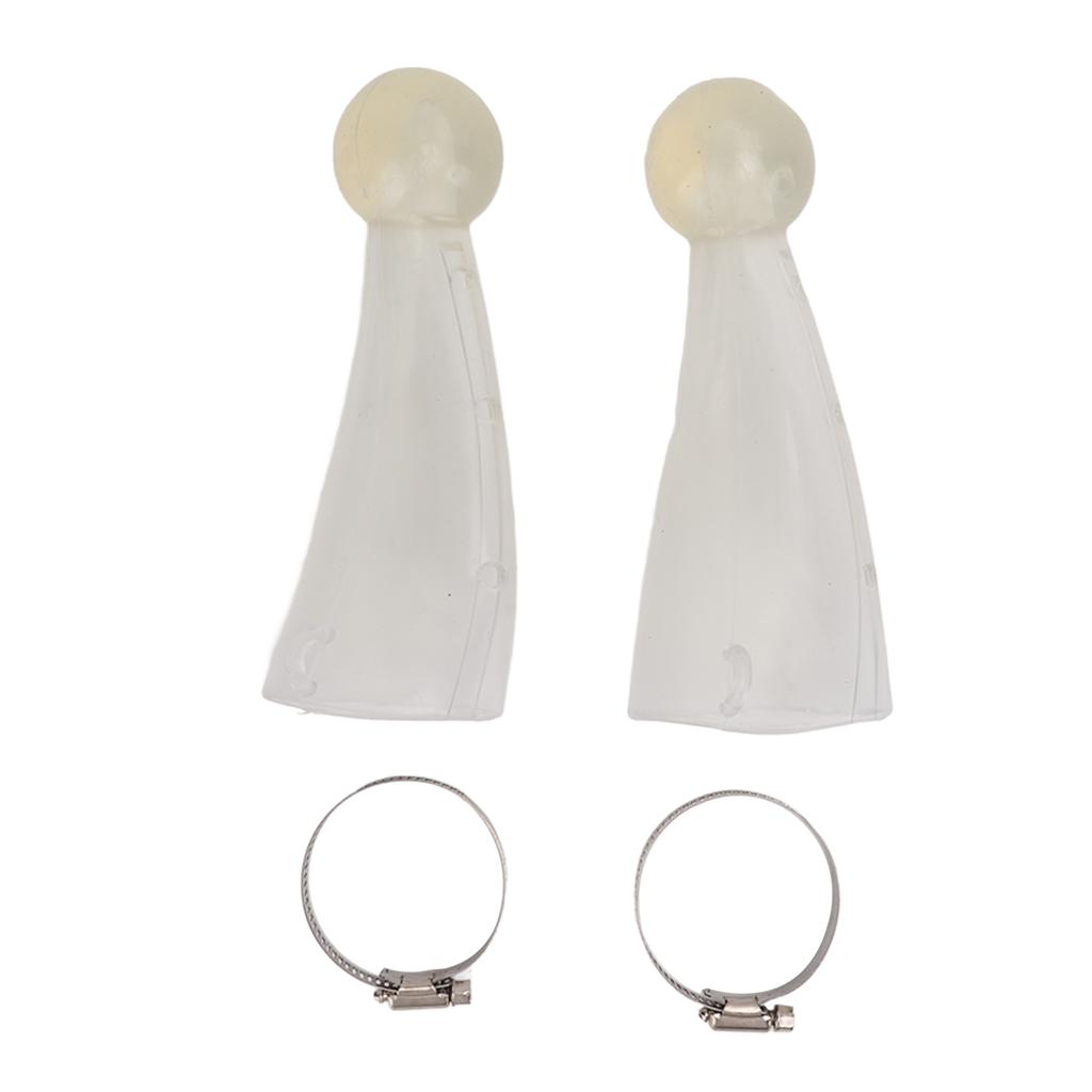 Horn Protective Cover Safe Thicken Round Cornered Silicone Horn Protector with Stainless Steel Hoop