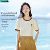 Inman Women's Cool-Feel Embroidered Color-Block Short Sleeve T-Shirt