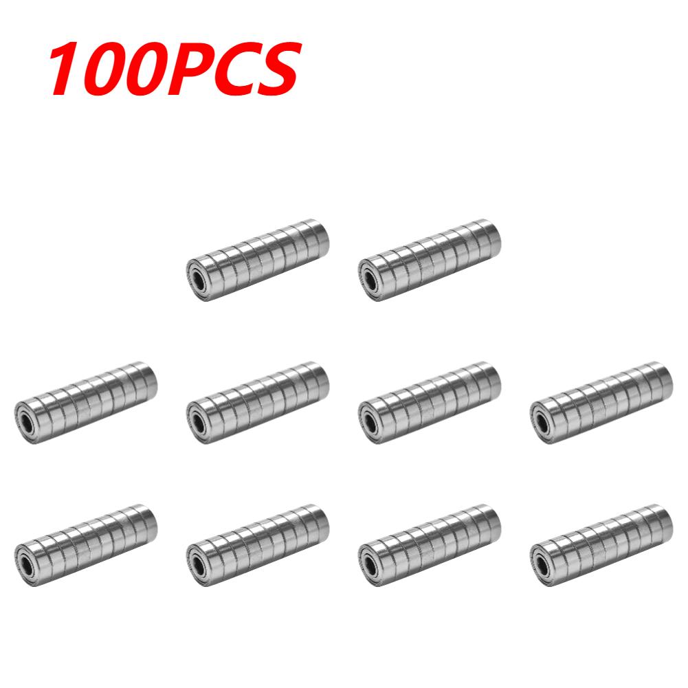 10-100pcs 608ZZ Carbon Steel Deep Groove Ball Bearings for Longboard Skates Roller Skates Frictionless Miniature 608ZZ Bearings