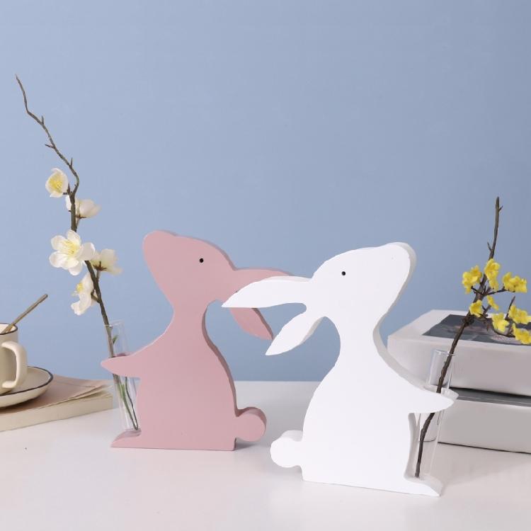 Silicone Hydroponic Flower Vase Mold 3D Easter Rabbit Decoration Molds for Home