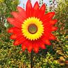 Sunflower Windmill Rotating Sunflower Wind Spinner Stake Standing Lawn Flower Pinwheel Outdoor Party Garden Yard Picnic Decor