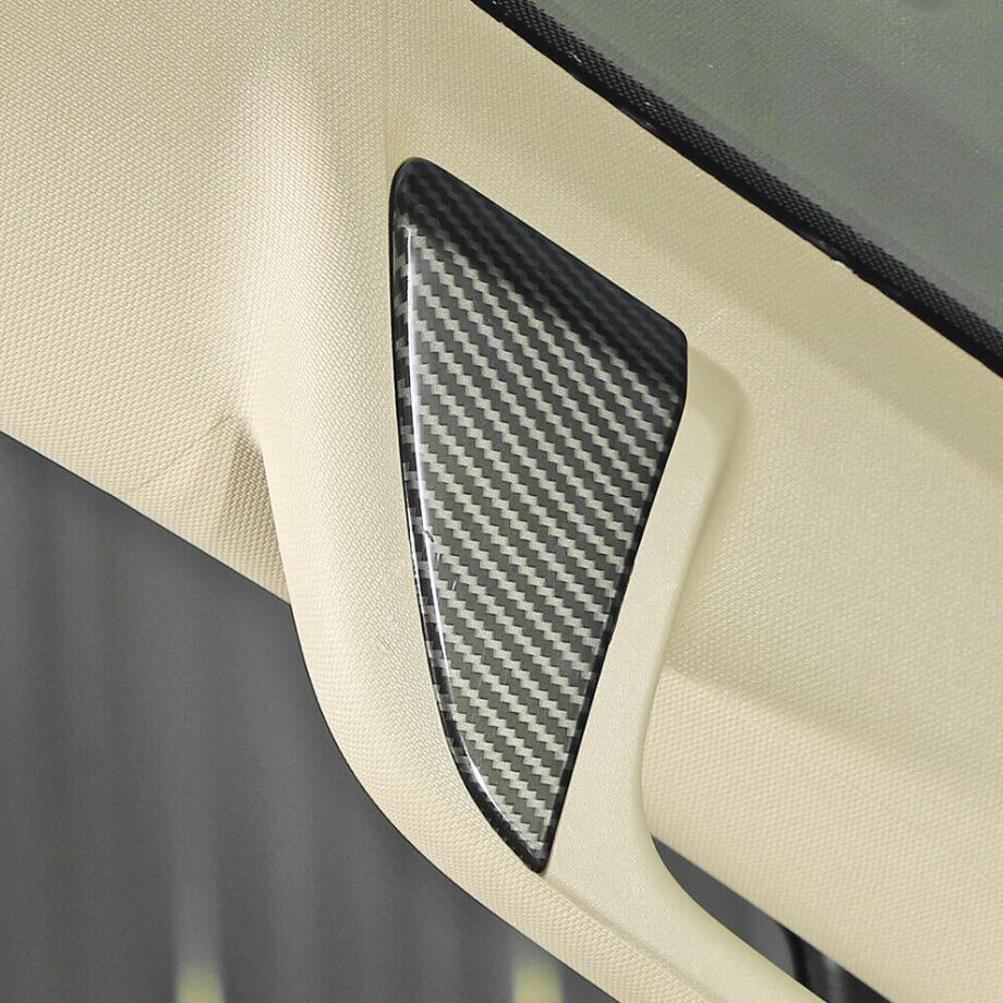 For 2019-2024 Dodge RAM 1500 Carbon Fiber Interior A-pillar Handle Cover Trim 4P