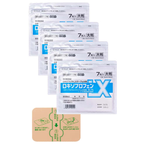 

[Category 2 OTC drug] Loki Effect LX Tape ×, Large, 7 sheets x 4