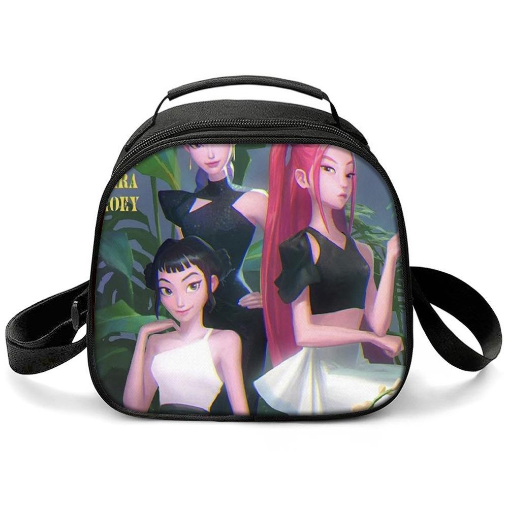 KPOP Witch Hunters Printed Cartoon Student Warm Lunch Bag Messenger Bag