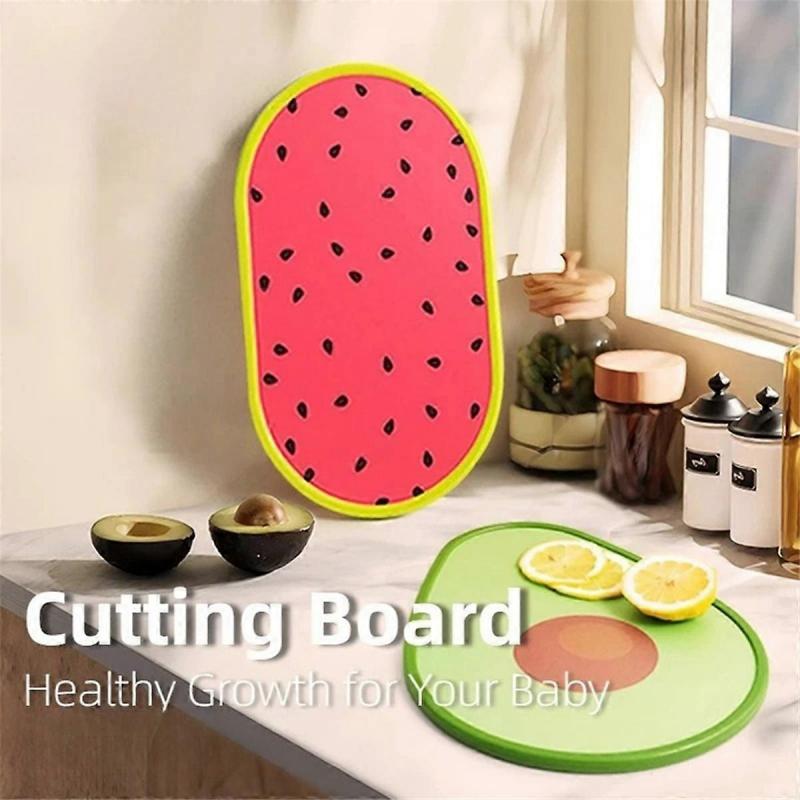 Cutting Board Watermelon Avocado Double-Sided Cute Fruits Vegetable Cutting Board Chopping Board Kit