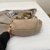 Female Corduroy Tote Bag Large Capacity For Daily Casual Use With Zipper Closure