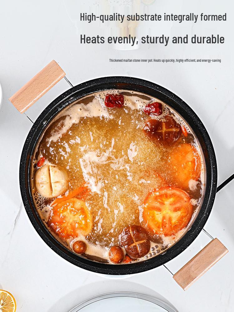 Desui Maifan Stone Non-stick Double-Ear Soup Pot for Gas and Induction Cookers