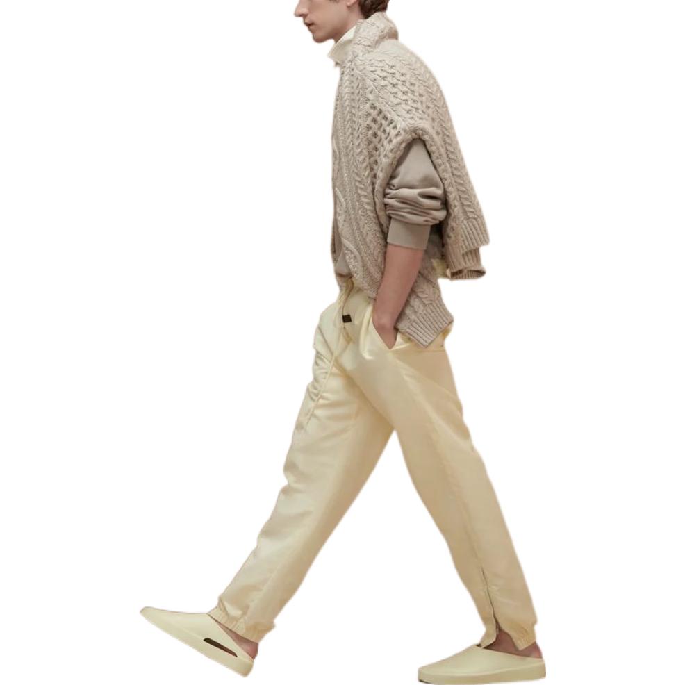 Fear of God Essentials Drawstring Casual Pants with Side Pockets Unisex Bottoms Gold FOG-FW22-865