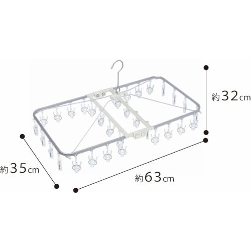 Ohe Polycarbonate Aluminum Corner Hanger, 32 Pinch, Clear, 88556, Size: 38.5cm W x 36cm D x 6cm H