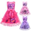 83143 Vestito Principessa Rete Stampa Lily Lovebraids Fiocco Bambina