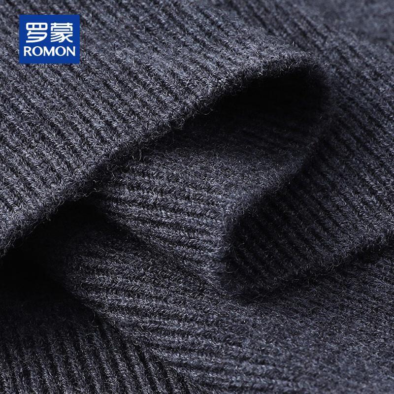 ROMON Men's 100% Pure Wool V-Neck Sweater