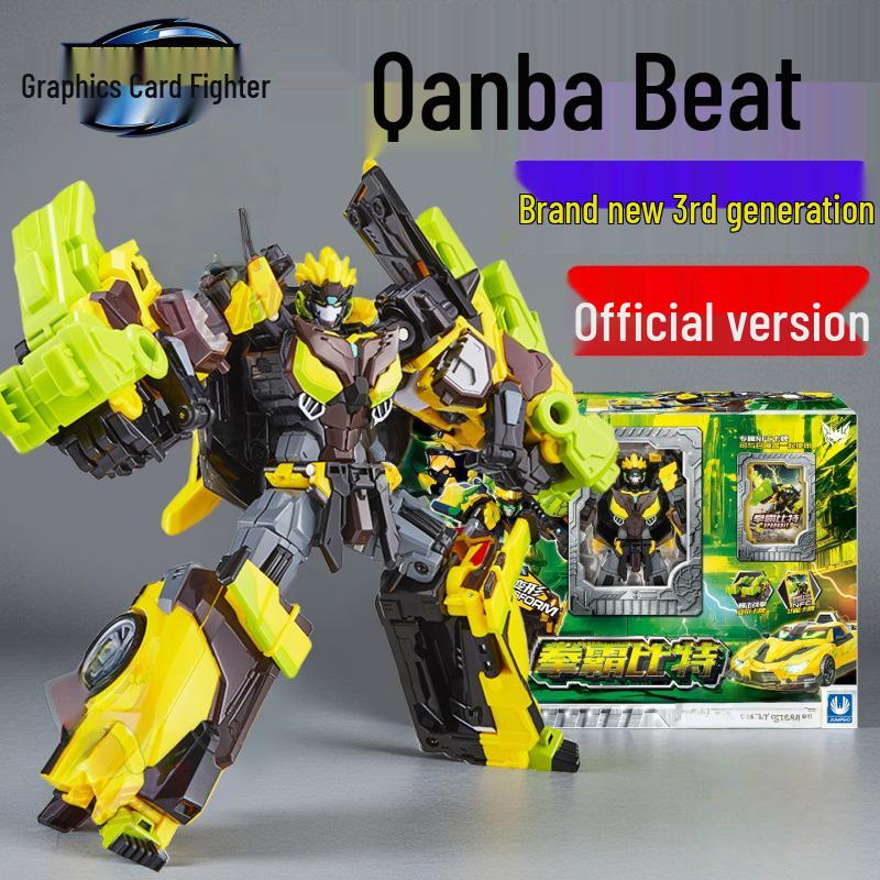 Authentic Hyunka Fighter 3: Spin Mech Silver Wing Knight Transforming Robot Airplane Toy for Children.