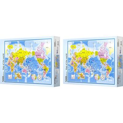 Puzzle Life passt genau in deinen Kopf! Weltkarte Koreanische Version Puzzle PL641 2p, Koreanische beliebte Puzzles